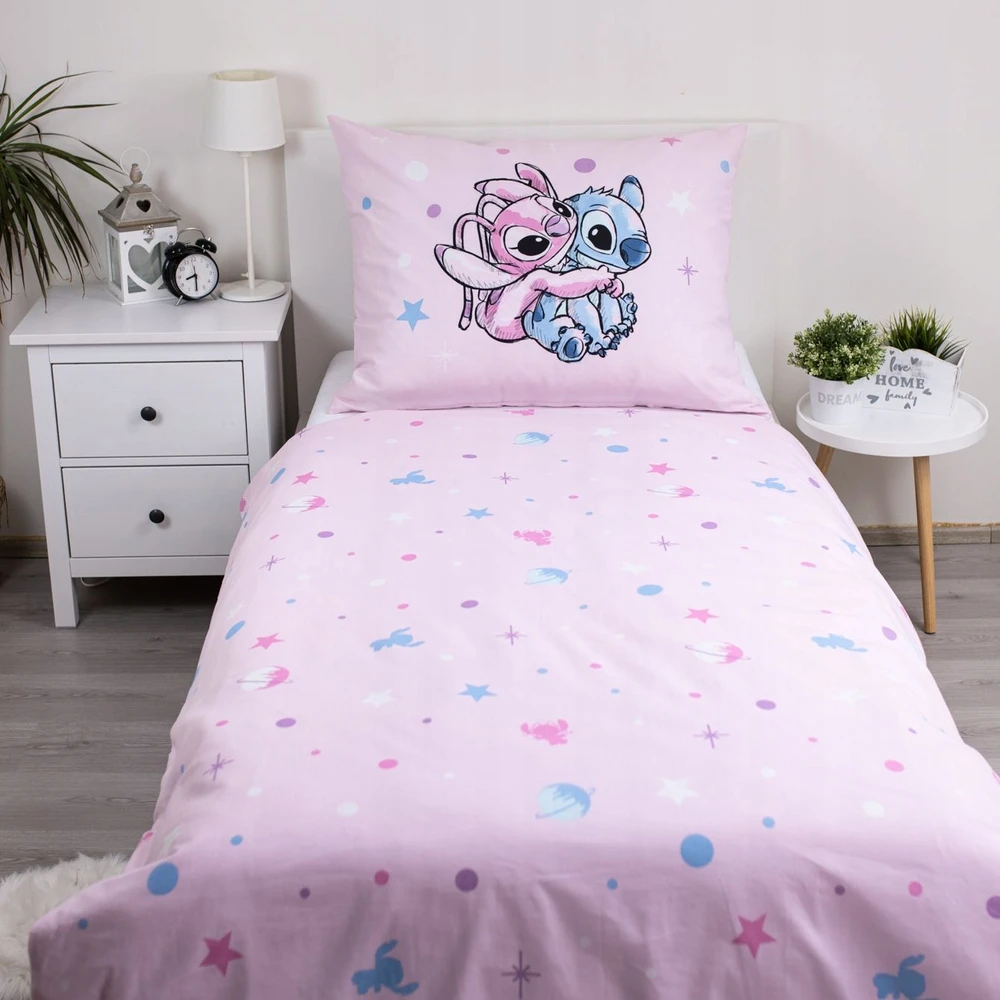 Jerry Fabrics VAIKŲ PATALYS 140X200 LILO IR SIŪSTIS JAUNIMO MEDVILNĖ 70X90