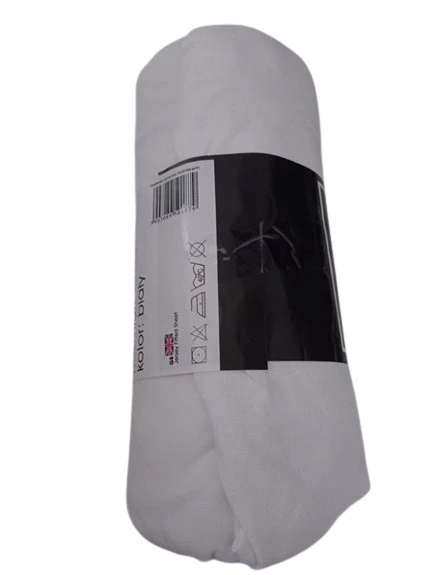 JERSEY medvilninė paklodė su elastine juostele 90x200 balta DEN