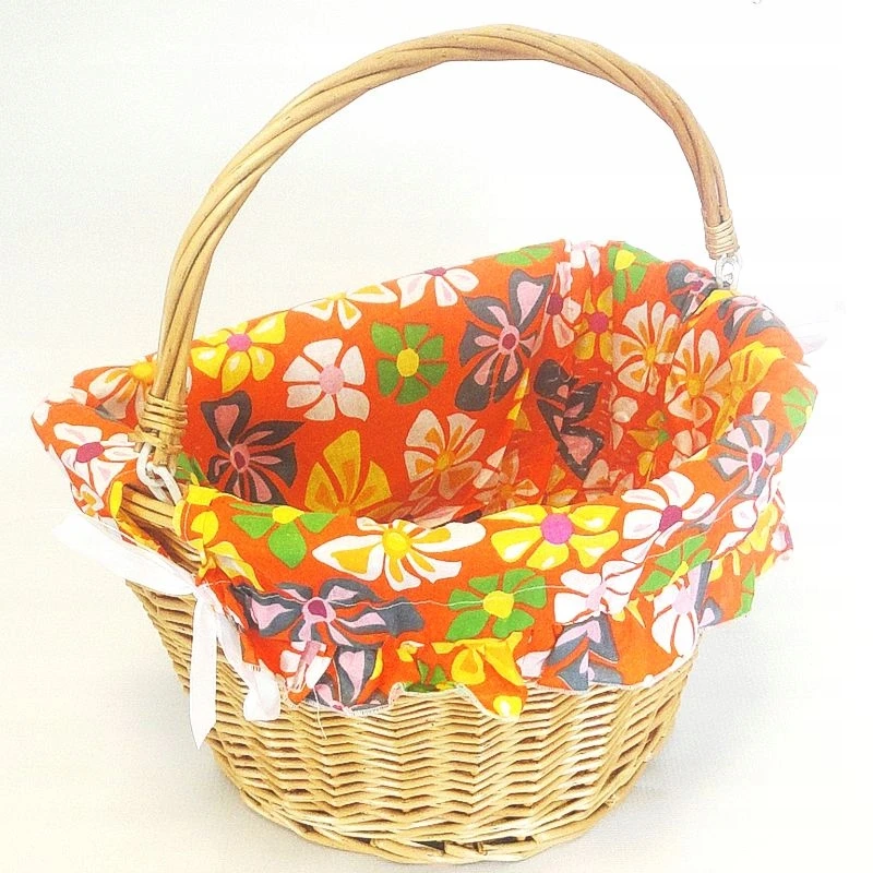 JET Dekoratyvinis įdėklas į dviračio krepšį 36x26x22 cm, gėlėtas