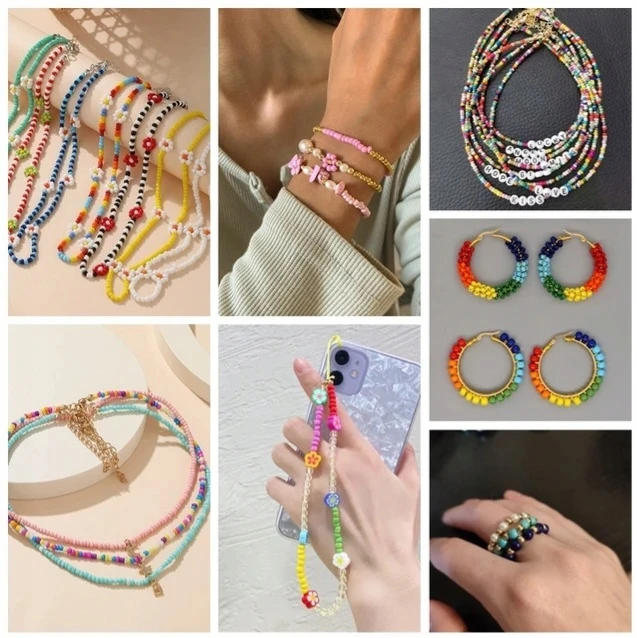 Jhc E Commerce Didelis karoliukų rinkinys papuošalams kurti