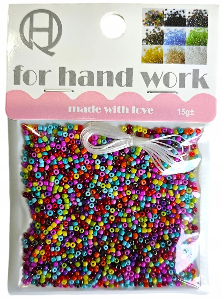 Jhc E Commerce Rinkinys apyrankėms gaminti BEADS DIY karoliukai Mini mažų kamuoliukų mišinys