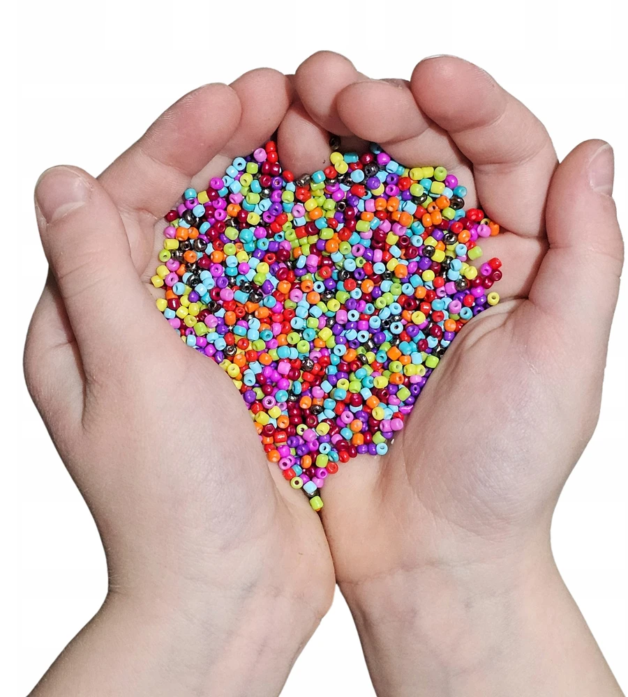 Jhc E Commerce Rinkinys apyrankėms gaminti BEADS DIY karoliukai Mini mažų kamuoliukų mišinys