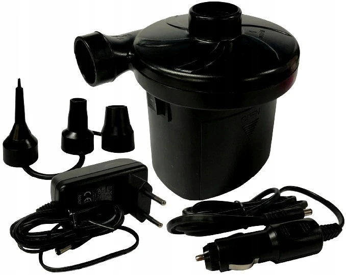 Jilong Elektrinė pompka 12v/230v su 3 antgaliais čiužiniams