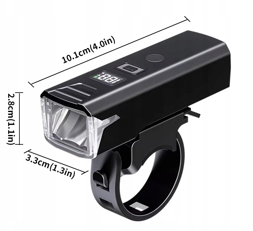 JJM LED Galingas dviračio žibintas priekinis galinis nuotolinio valdymo signalas 1200lm SET