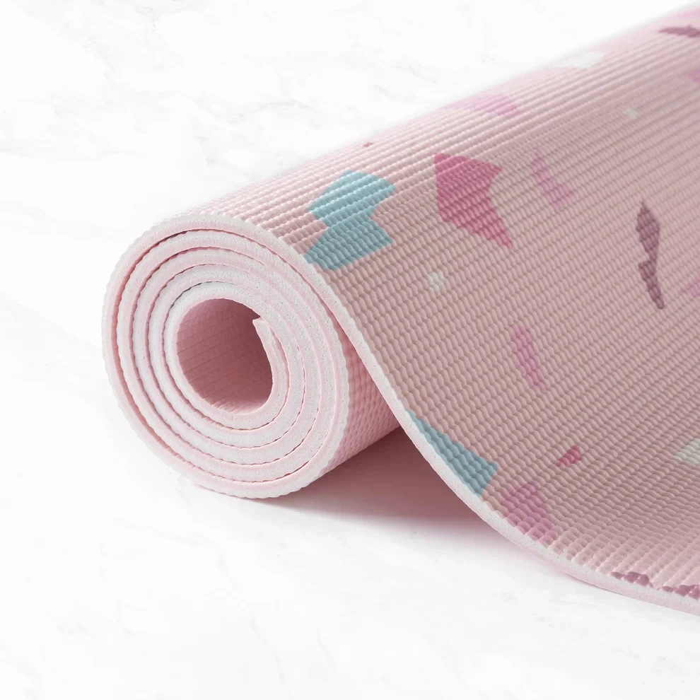 Jogos reikmenų rinkinys Myga Terrazzo Yoga, rožinis