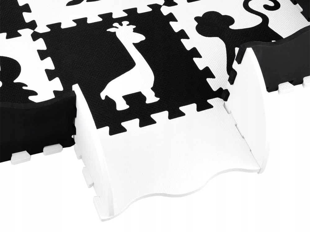 Jokomisiada Dėlionė FOAM Contrast Mat Animals Shapes