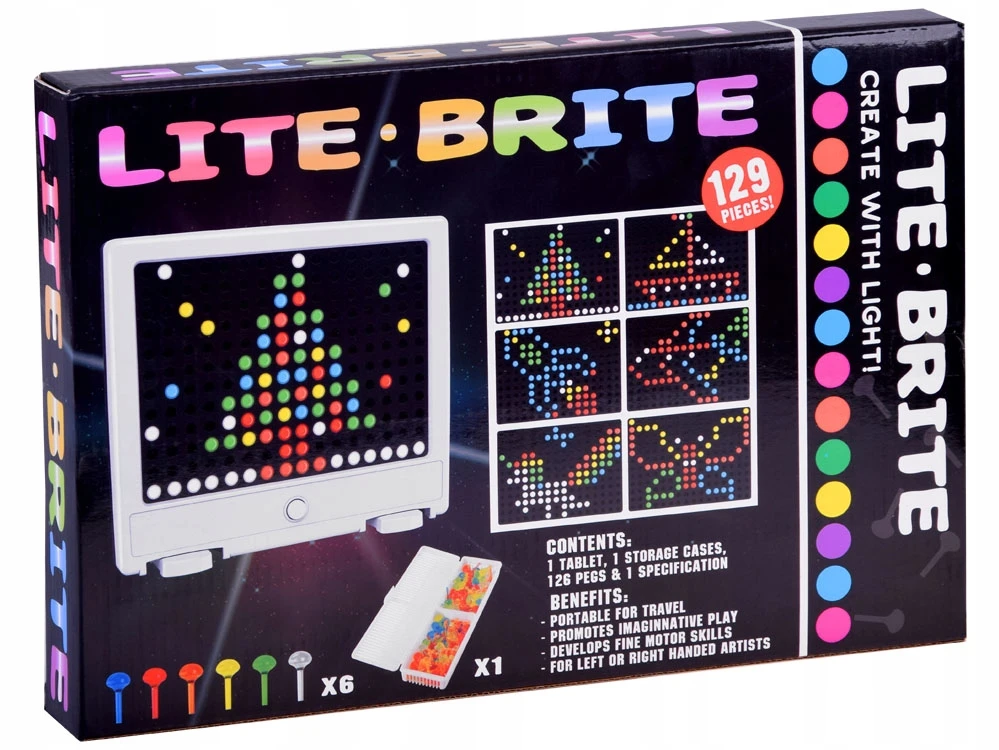 Jokomisiada LED mozaikinė lenta su lempomis dėlionė "Lite brite" ZA4188