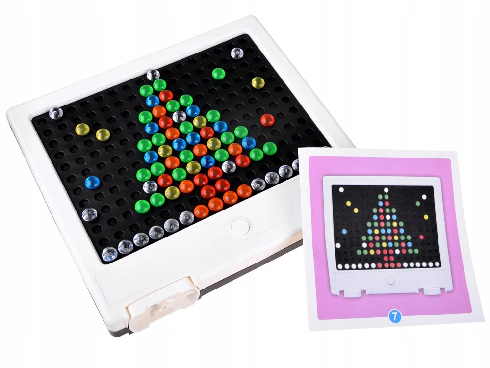 Jokomisiada LED mozaikinė lenta su lempomis dėlionė "Lite brite" ZA4188