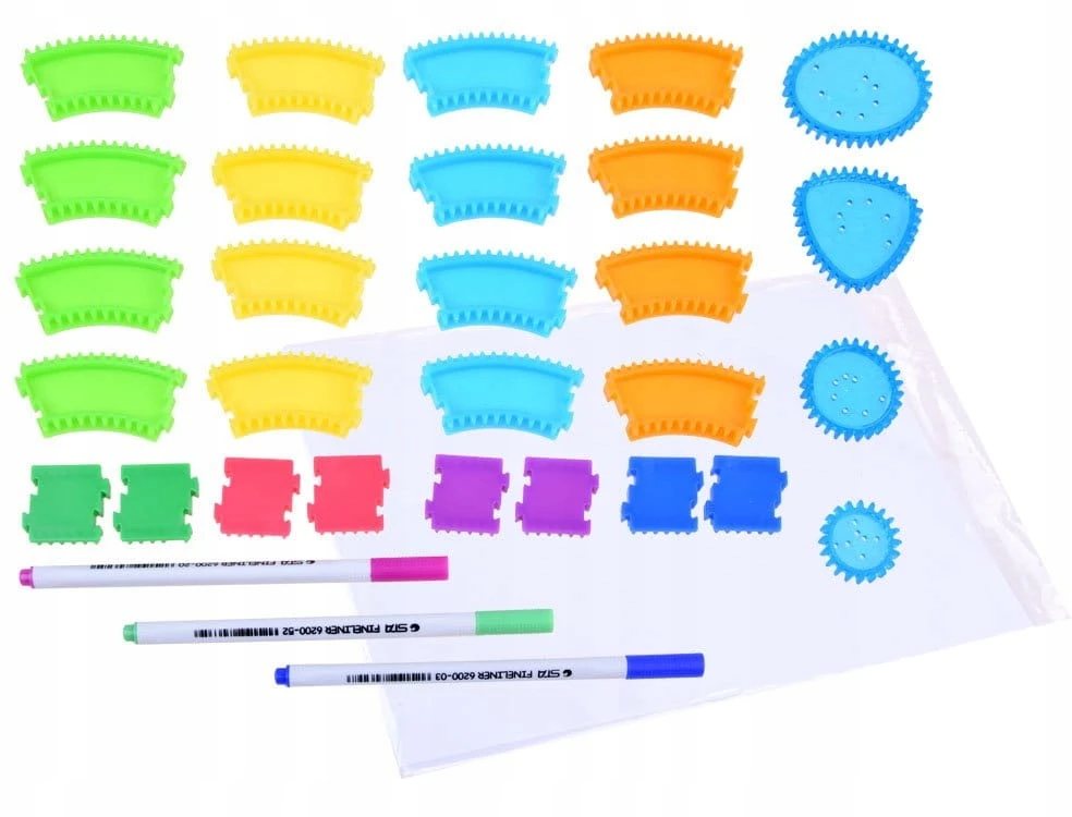 Jokomisiada Spirograph Set educational toy spirals Drawing aid TA0080