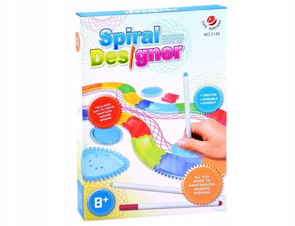 Jokomisiada Spirograph Set educational toy spirals Drawing aid TA0080