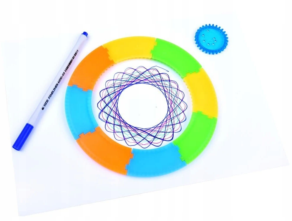 Jokomisiada Spirograph Set educational toy spirals Drawing aid TA0080