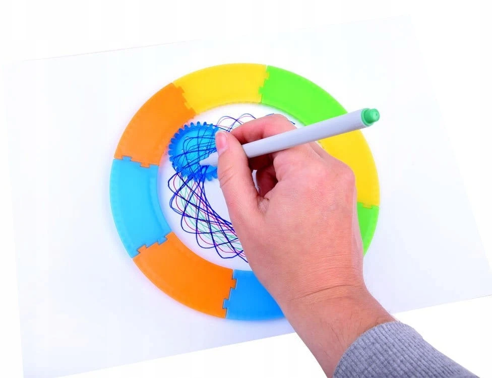 Jokomisiada Spirograph Set educational toy spirals Drawing aid TA0080