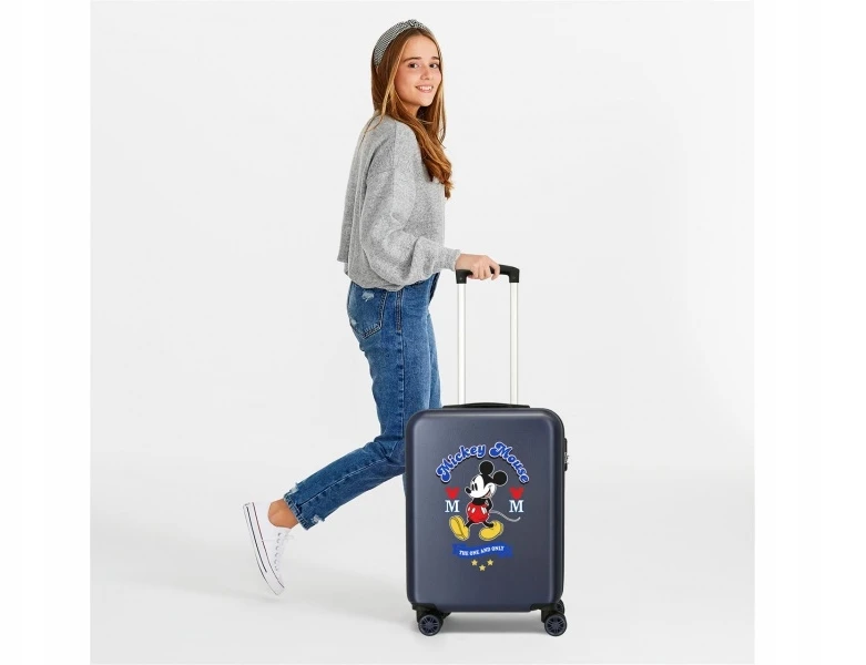 Joumma Bags Luksusowy dziecięcy kufor kelioninis ABS MICKEY MOUSE Good Day, 55x38x20cm, 34L, 3