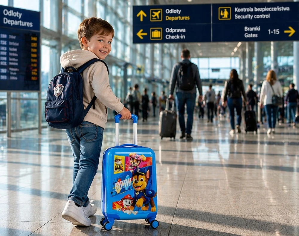 Joumma Bags PAW PATROL DOGS SKYE VAIKŲ KABINĖS lagaminas ANT RATAS KELIAU