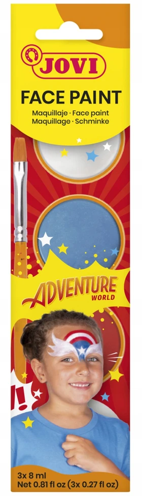 Jovi "adventure" rinkinys veido dažymui su 3 spalvomis