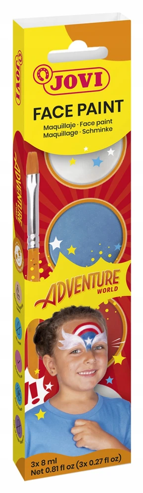 Jovi "adventure" rinkinys veido dažymui su 3 spalvomis