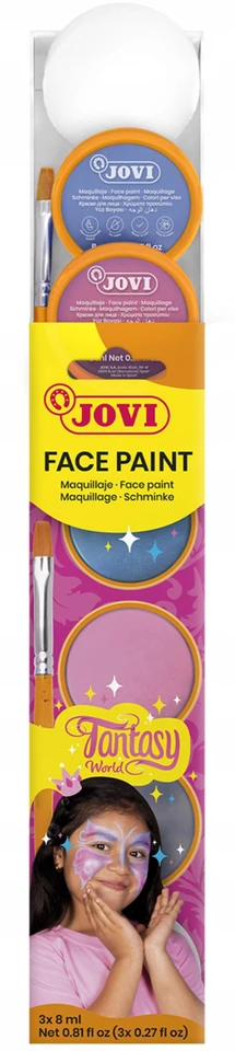 Jovi "fantasy" veido dažų rinkinys - 3 kreminiai dažai, 3+