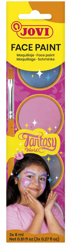 Jovi "fantasy" veido dažų rinkinys - 3 kreminiai dažai, 3+