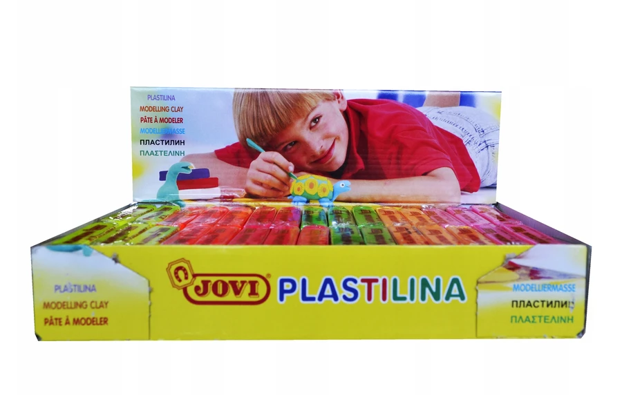 Jovi Plastelino rinkinys 30 vnt. po 50g - 6 fluorescencinės spalvos