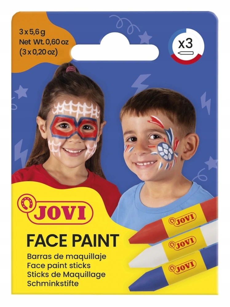 Jovi Veido Dažymo Kreidelės 3 Spalvos