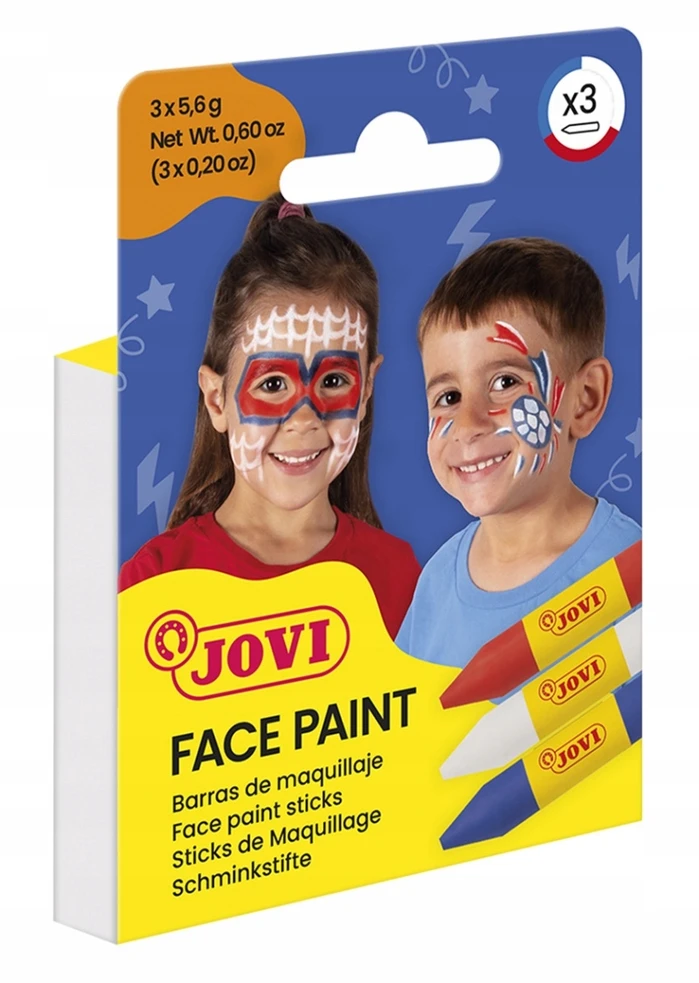 Jovi Veido Dažymo Kreidelės 3 Spalvos