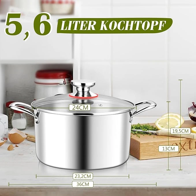 Joyfair B1281 nerūdijančio plieno indukcinis virimo puodas