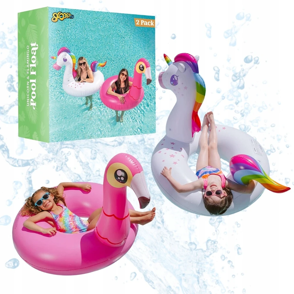 JOYIN 2 pakuotės pripučiamų vienaragio ir flamingo čiužinių