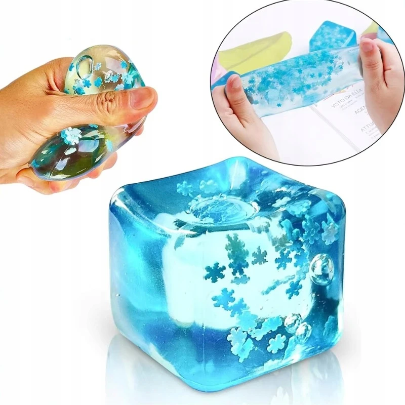 Joyoclan Gniotek Squishy Ice Cube Antistresinis sensorinis atsipalaidavimo žaislas XXL