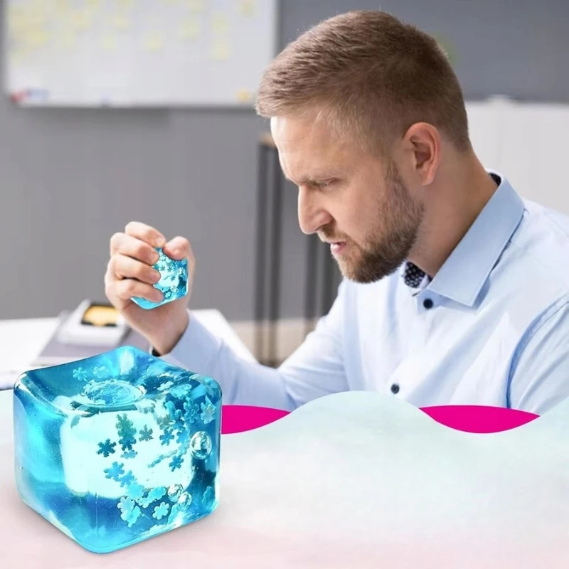 Joyoclan Gniotek Squishy Ice Cube Antistresinis sensorinis atsipalaidavimo žaislas XXL
