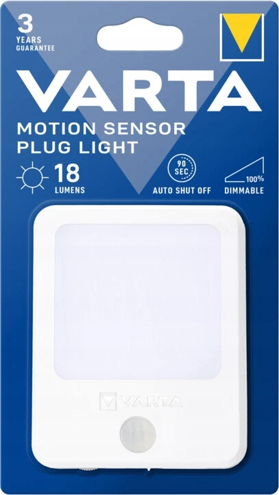 Judenė su judesio jutikliu Varta Motion Sensor Plug Light 18624101401 LED šiltai balta balta