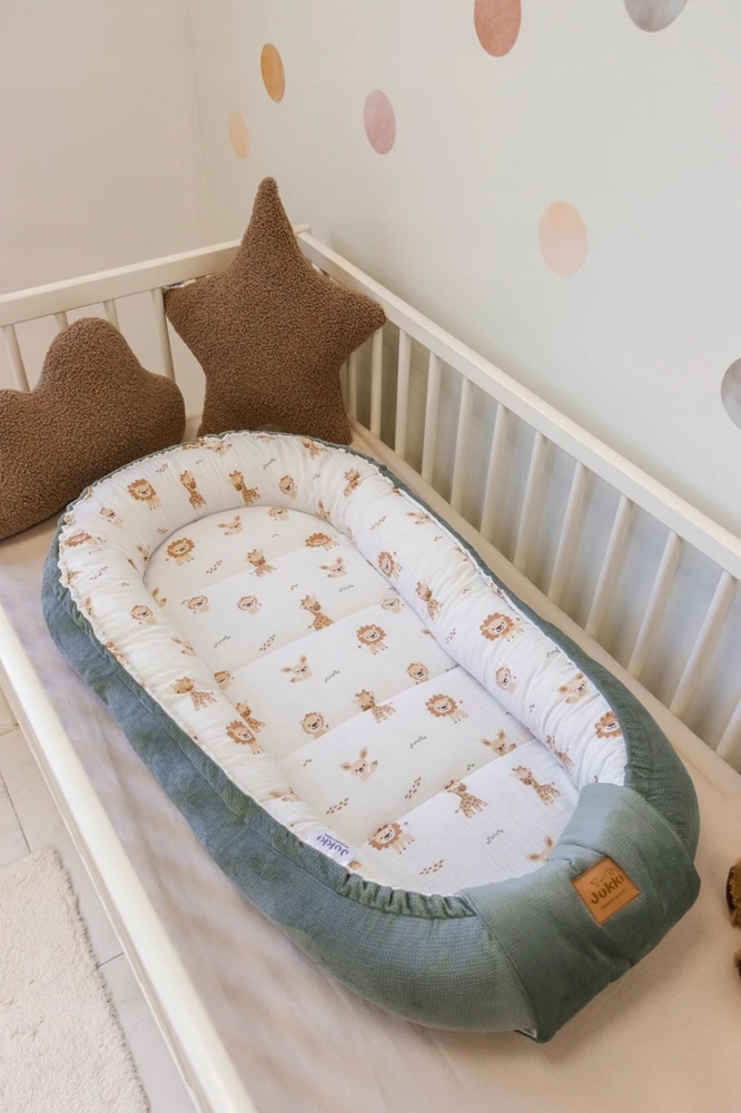 Jukki BABY COCOON NEST Patogus muslino vytinys