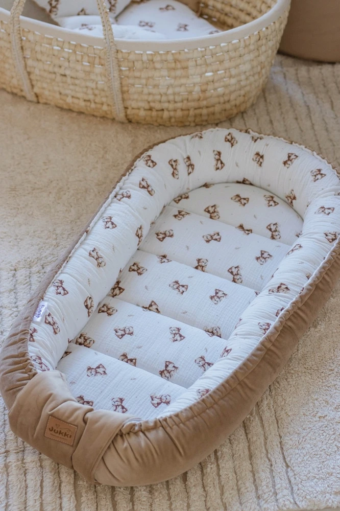 Jukki BABY COCOON NEST Patogus muslino vytinys