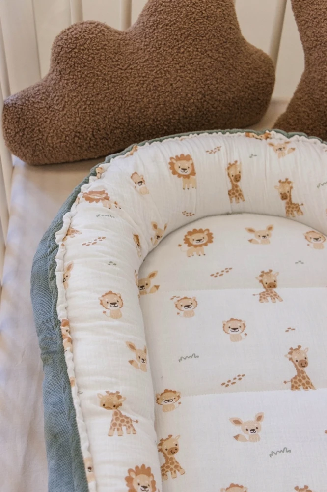 Jukki BABY COCOON NEST Patogus muslino vytinys