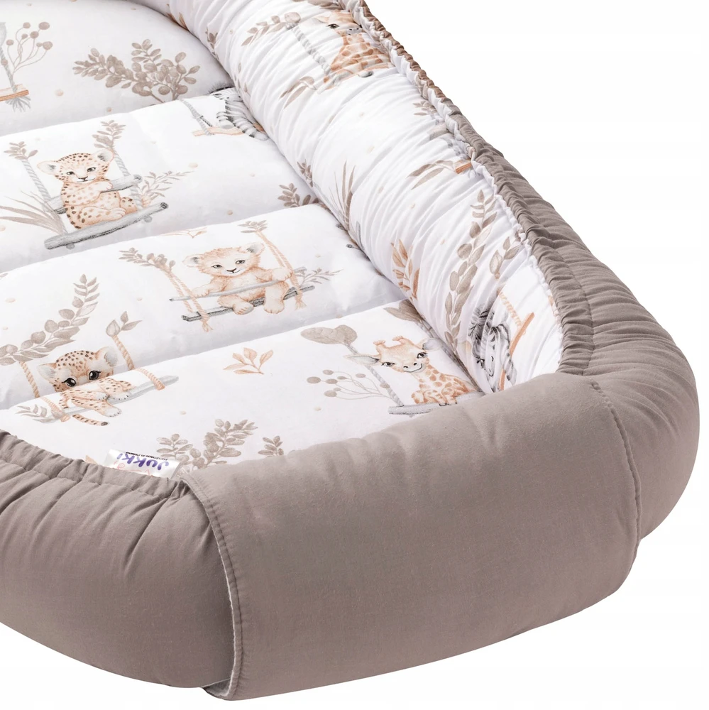 JUKKI DIDELIS COCOON XXL ĮVYNĖLIS KŪDIKIUI 65x120CM MEDVILNĖ
