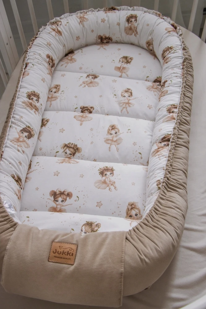 JUKKI LARGE COCOON XXL ĮVYNĖLIS KŪDIKIUI 65x120CM MEDVILNINĖS VELVETAS