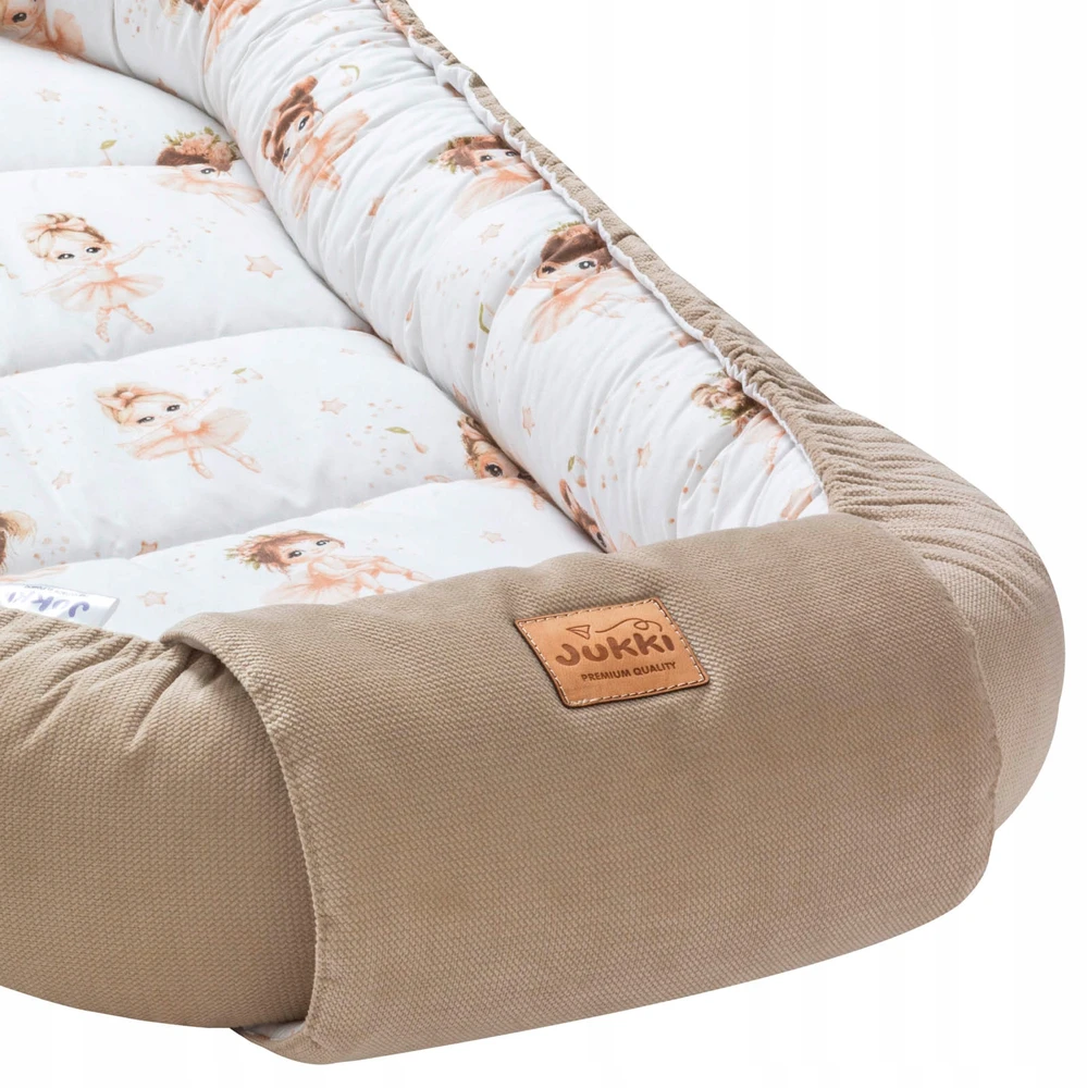 JUKKI LARGE COCOON XXL ĮVYNĖLIS KŪDIKIUI 65x120CM MEDVILNINĖS VELVETAS