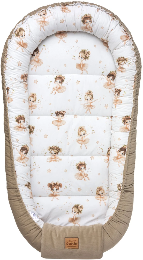 JUKKI LARGE COCOON XXL ĮVYNĖLIS KŪDIKIUI 65x120CM MEDVILNINĖS VELVETAS