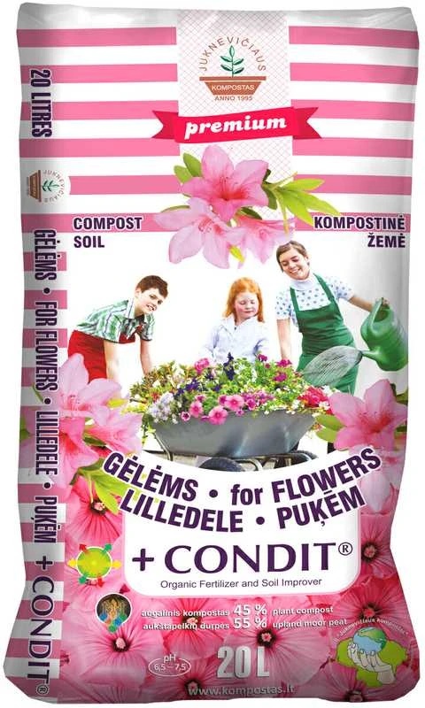 JUKNEVIČIAUS kompostinė žemė gelėms, 20 l