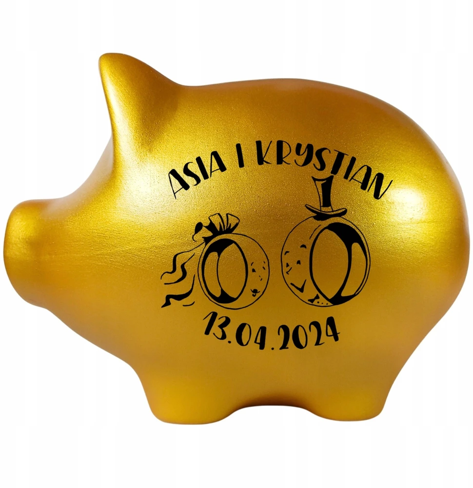 Juliette Skarbonka Z IMIENIEM personalizowana TWÓJ TEKST I GRAFIKA keramikinė Didelė