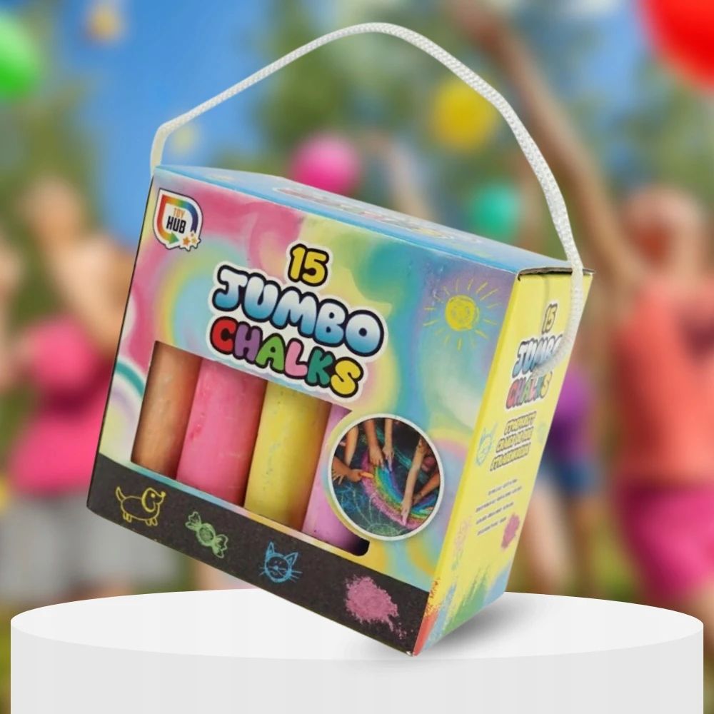 Jumbo storio grindinio kreida 15 el.