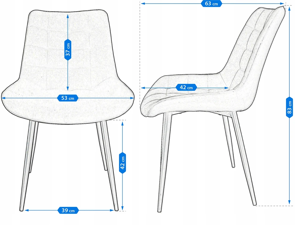 Jumi MINŠTOS VALGOMO KĖDĖS 2x VELIŪRO MODERN ŽALIA KĖDĖ