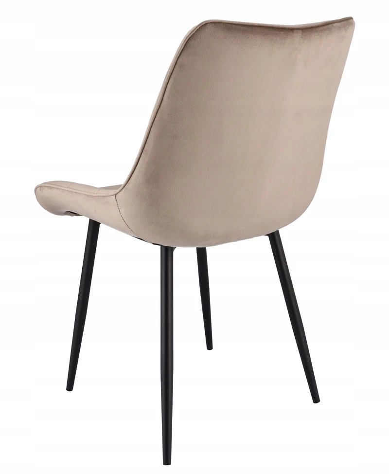 Jumi MINŠTOS VALGOMO KĖDĖS 2x VELIŪRO MODERNINĖ BEIGE KĖDĖ