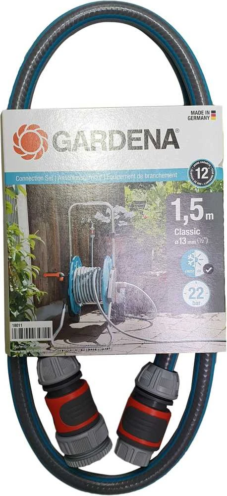 „Classic“ sujungimo rinkinys, 13 mm (1/2 col.), 1,5 m Gardena 18011-20, 967690501