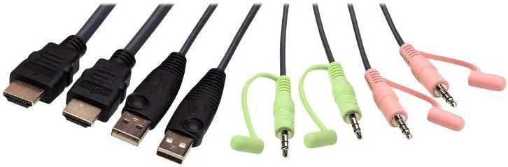 Aten | 2 prievadų USB 4K HDMI kabelis KVM jungiklis su nuotolinio prievado parinkikliu | CS22H-AT