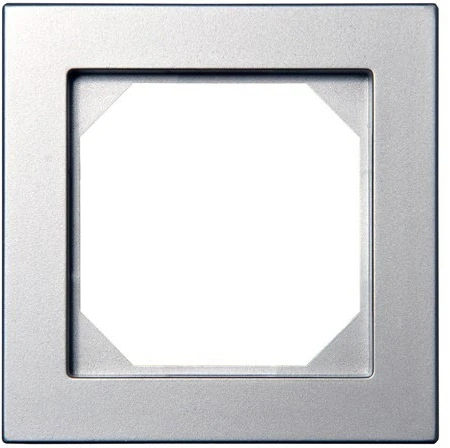 Liregus 1 pozicijos jungiklis EPSILON, metalo spalvos (be rėmelio)