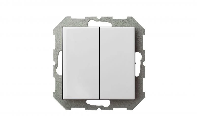 Liregus Jungiklis 2-jų klavišų EPSILON, baltos sp., be rėmelio