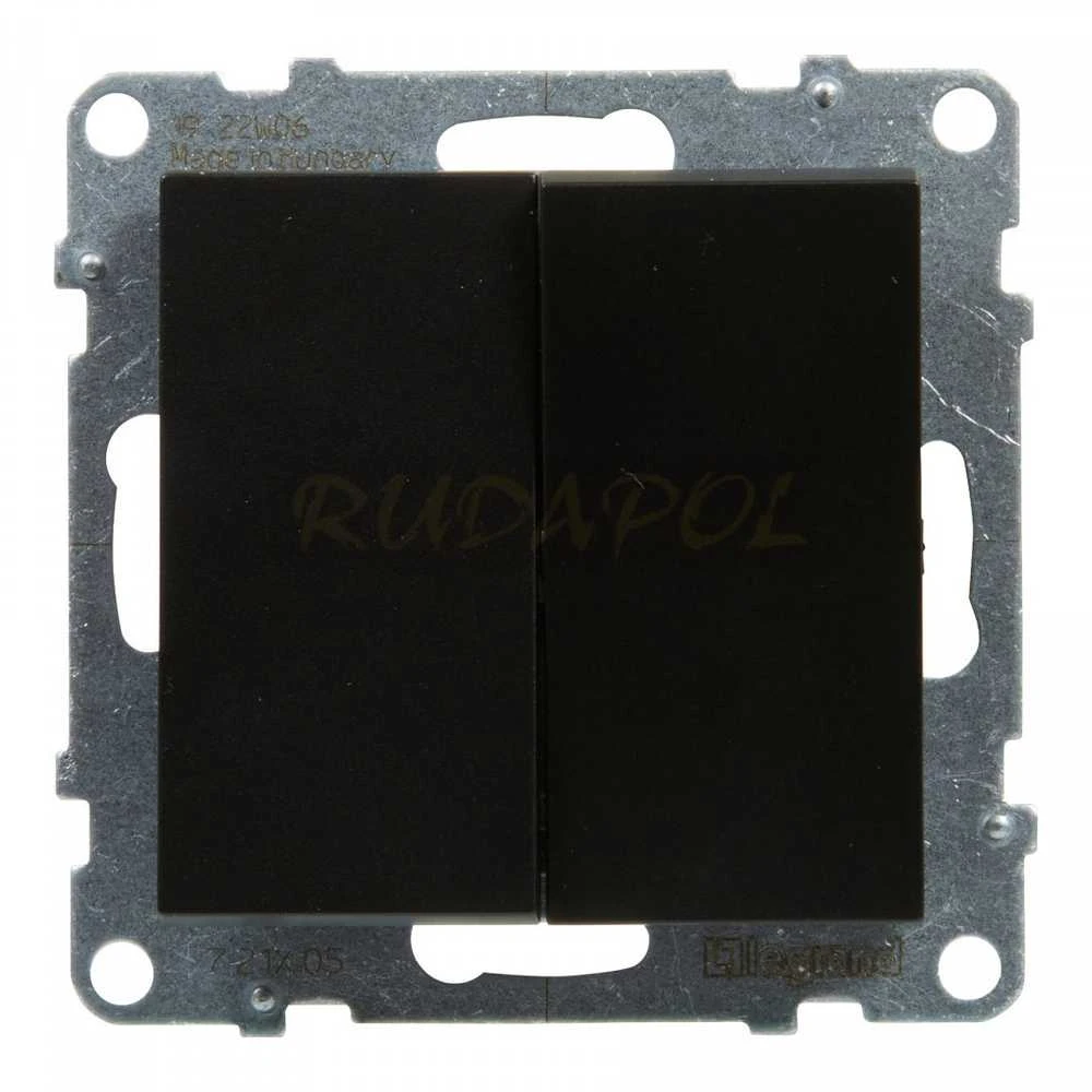 Juodas jungiklis Suno Legrand 721405