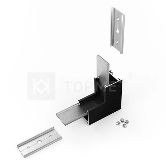 LED juostos profilio LINEA20 90 laipsnių kampinė jungtis, juoda