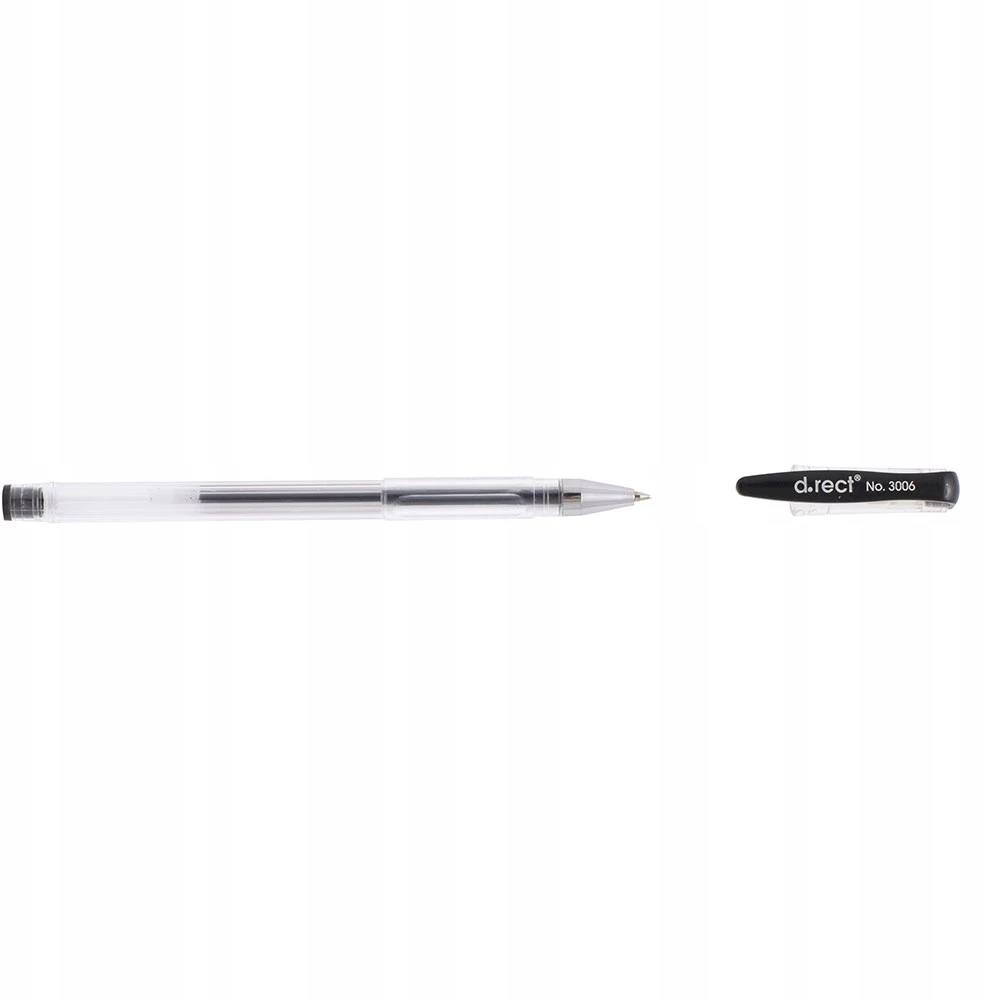 Juodas gelinis rašiklis D.rect 3006/2603, 0.3mm