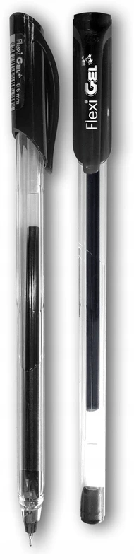 Juodas gelinis rašiklis Penmate Flexi, 0.6 mm